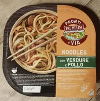 Noodles con verdure e pollo