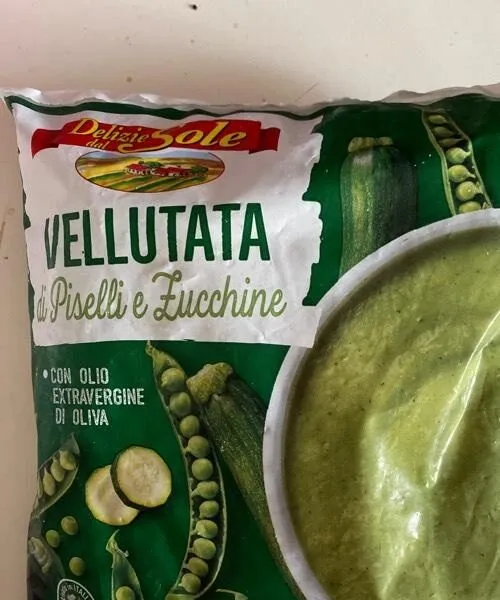 Vellutata piselli e zucchine