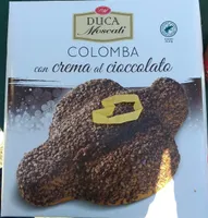 Colomba con crema di cioccolato