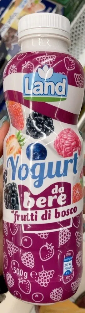 Yogurt da bere ai frutti di bosco