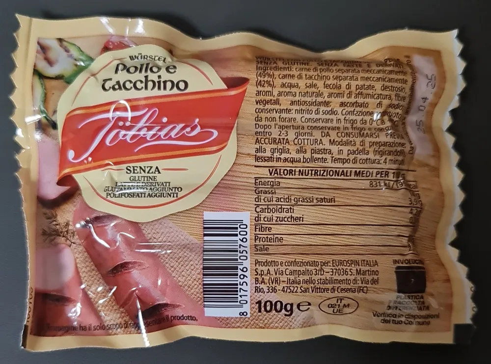 Würstel Pollo e Tacchino