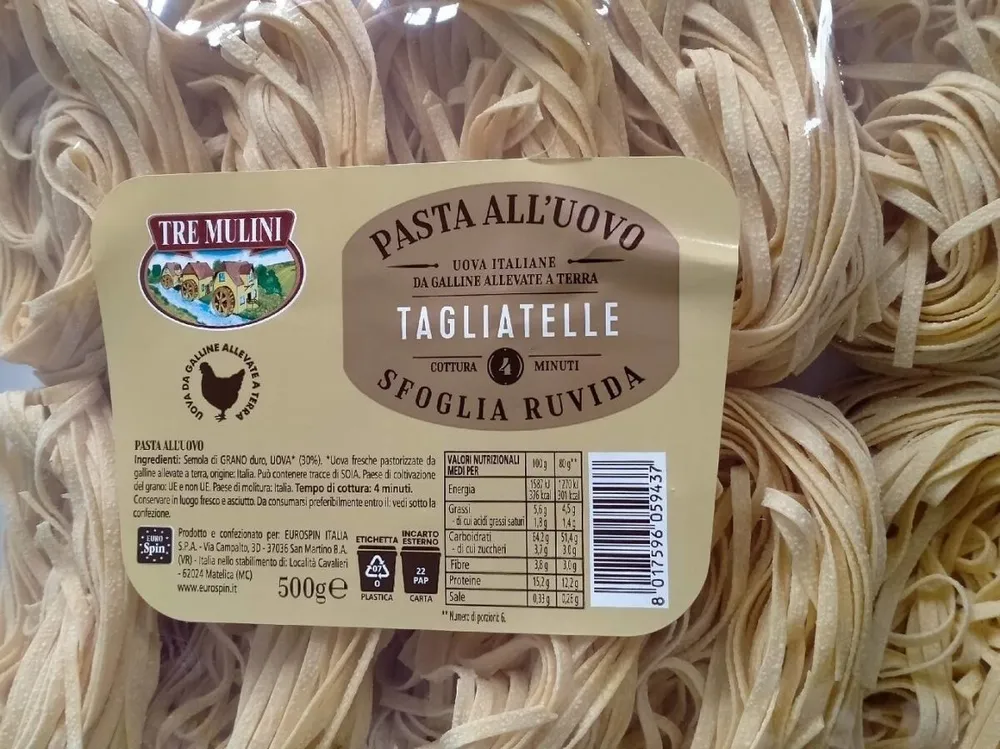 Tagliatelle all' uovo