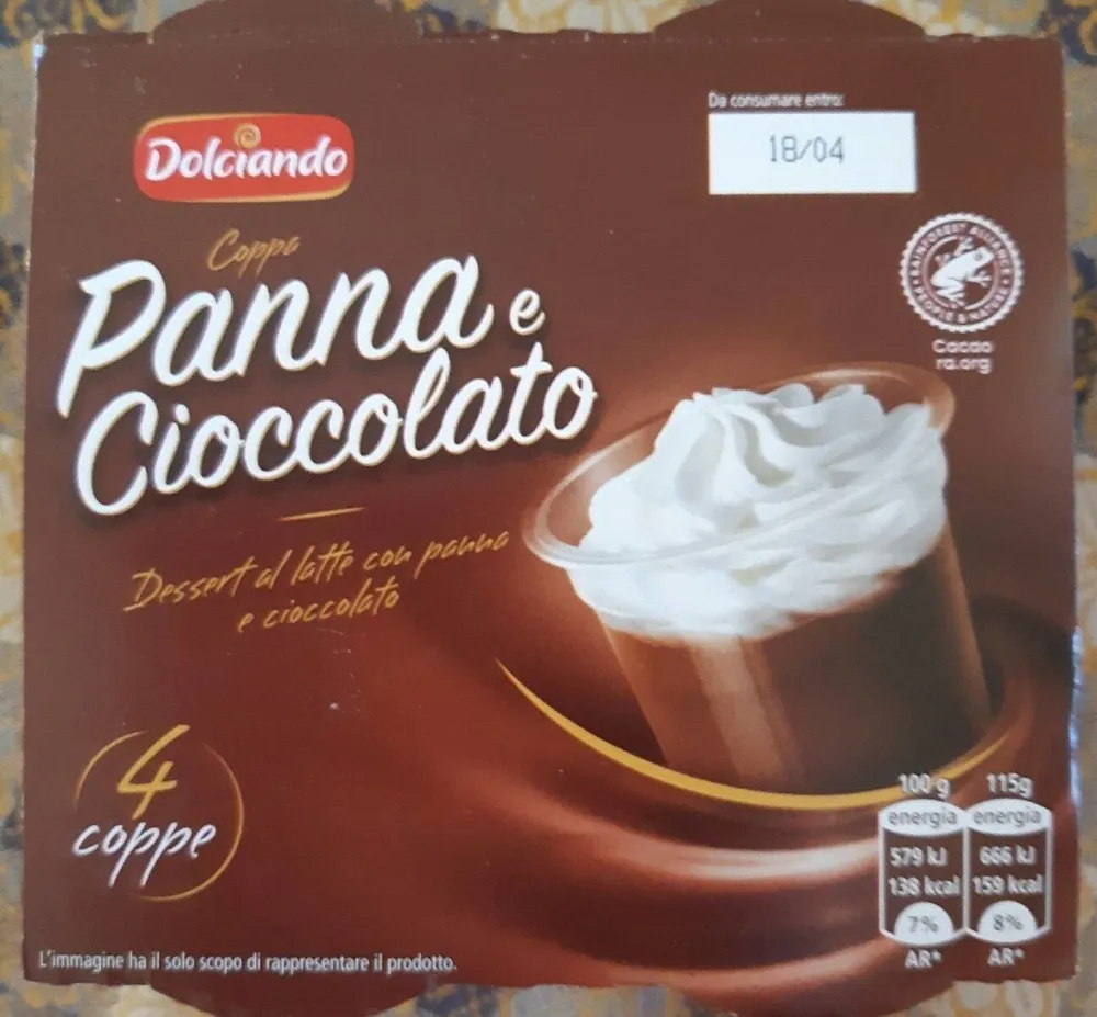 Coppa panna e cioccolato