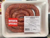 Salsiccia luganega di suino al peproncino