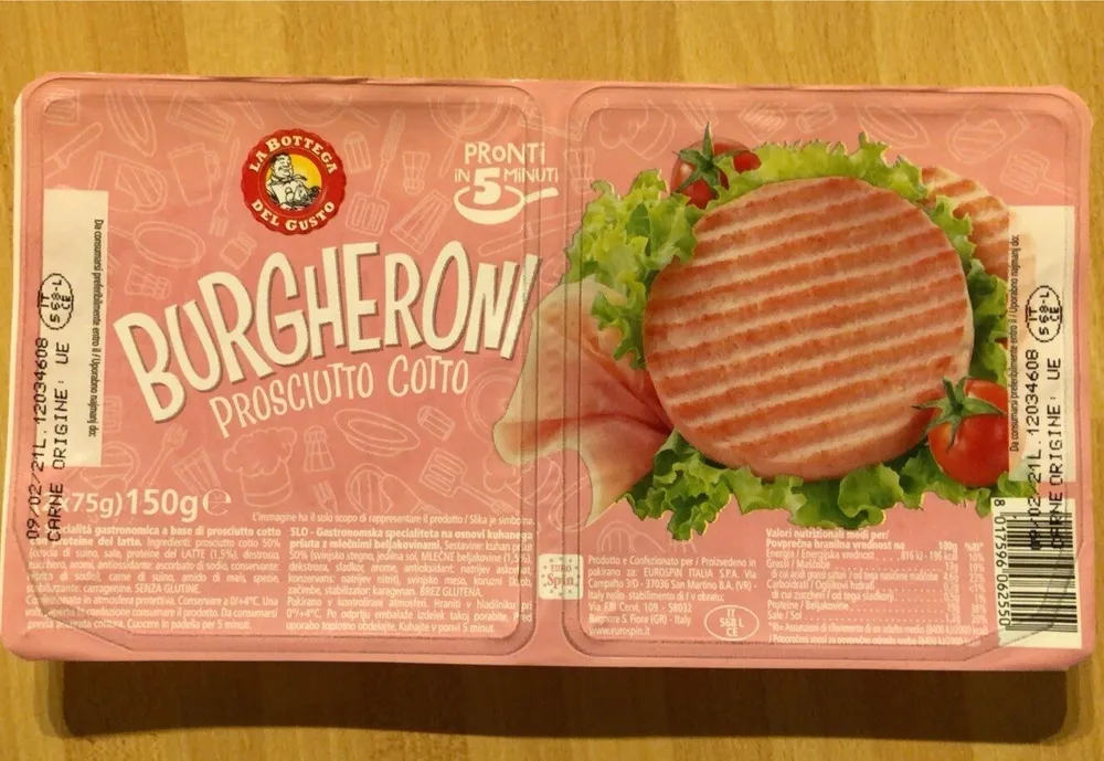 Burgheroni prosciutto cotto