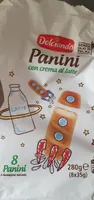 Panini con crema al latte