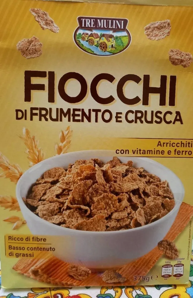 Fiocchi di frumento e crusca