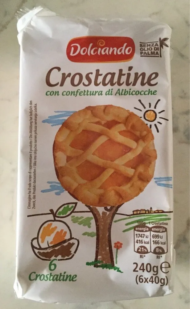 Crostatine con confettura di albicocca
