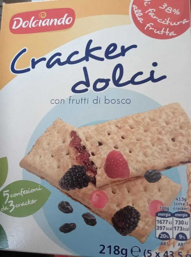 Cracker dolci (con frutti di bosco)