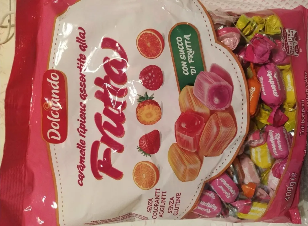 Caramelle ripiene assortite alla frutta