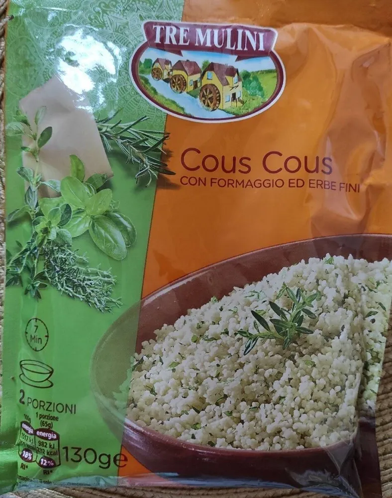 Cous Cous con formaggio ed erbe fini