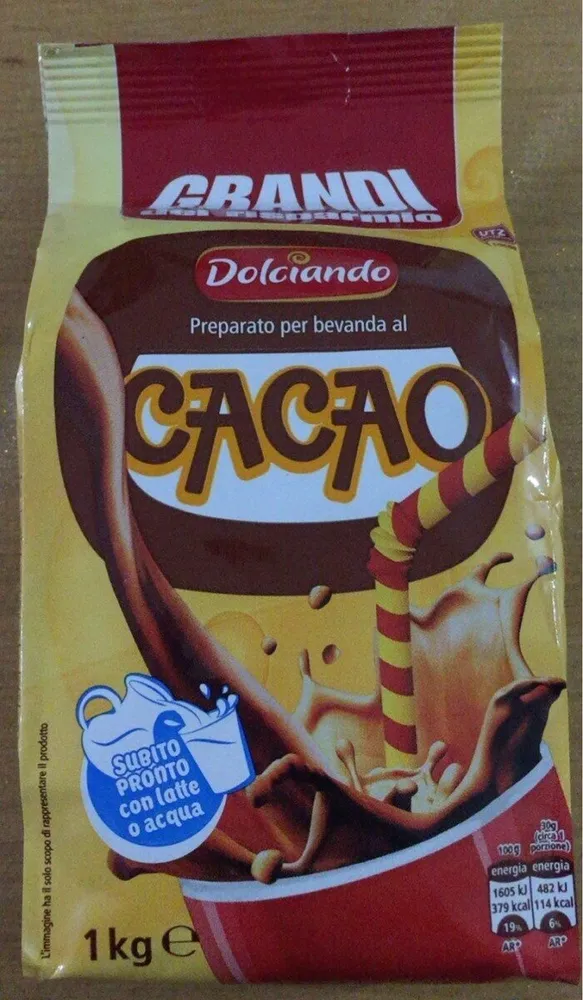 Preparato per bevande al cacao