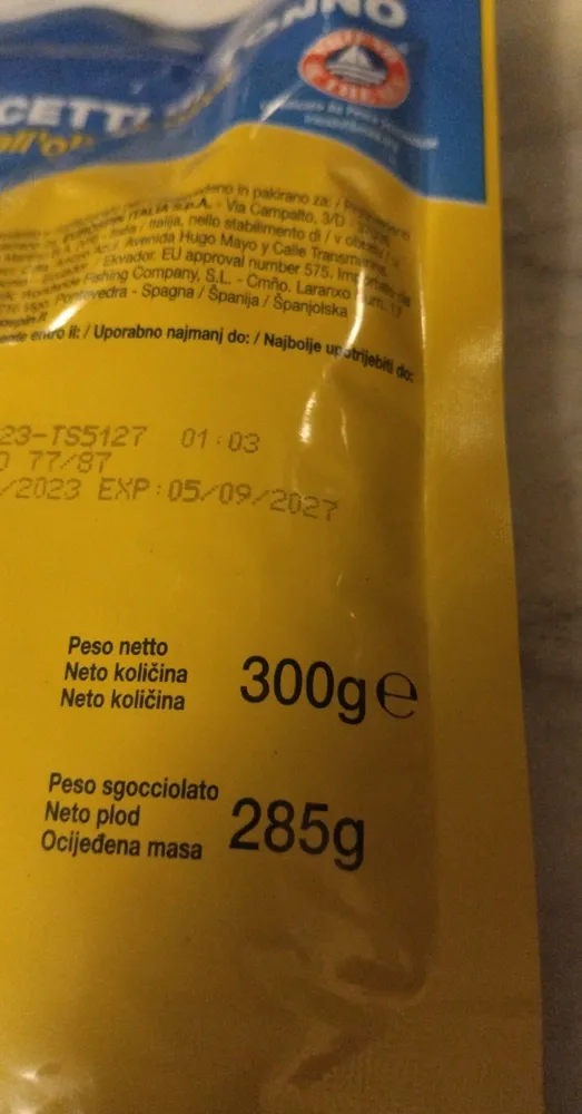 Trancetti Di Tonno All Olio d'Oliva