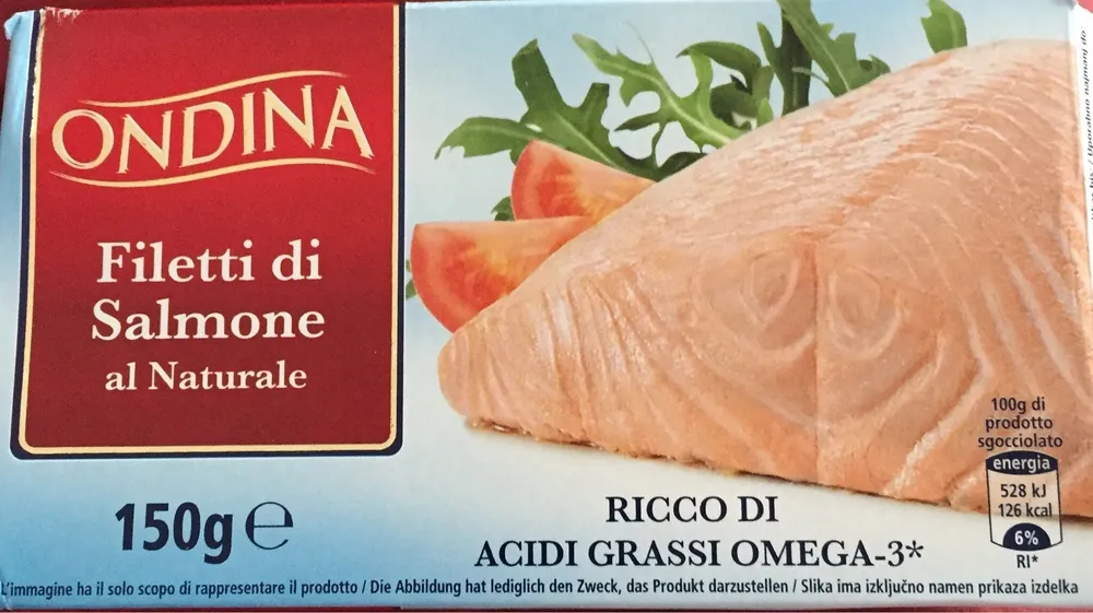 Filetti di salmone al naturale