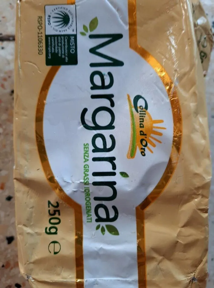 Margarina collina d'oro senza grassi idrogenati