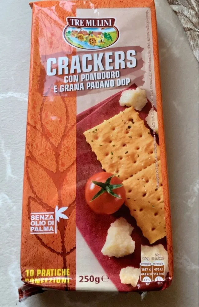 Crackers pomodoro e grana