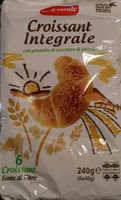 Croissant integrale con granella di zucchero di canna
