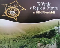 Tè verde e foglie di menta