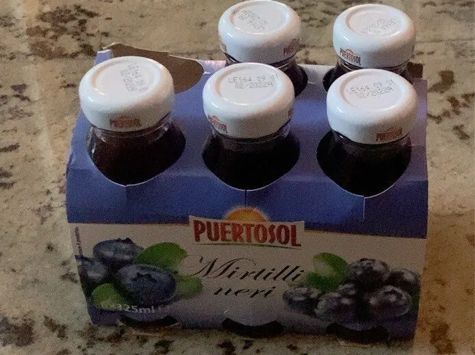 Succo ai mirtilli neri