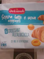 Croissant all'albicocca senza latte e uova aggiunti