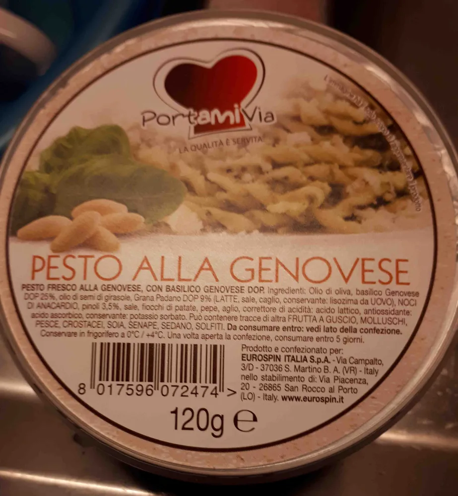 Pesto alla genovese PortamiVia