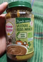 Prime pappe verdure con riso e manzo