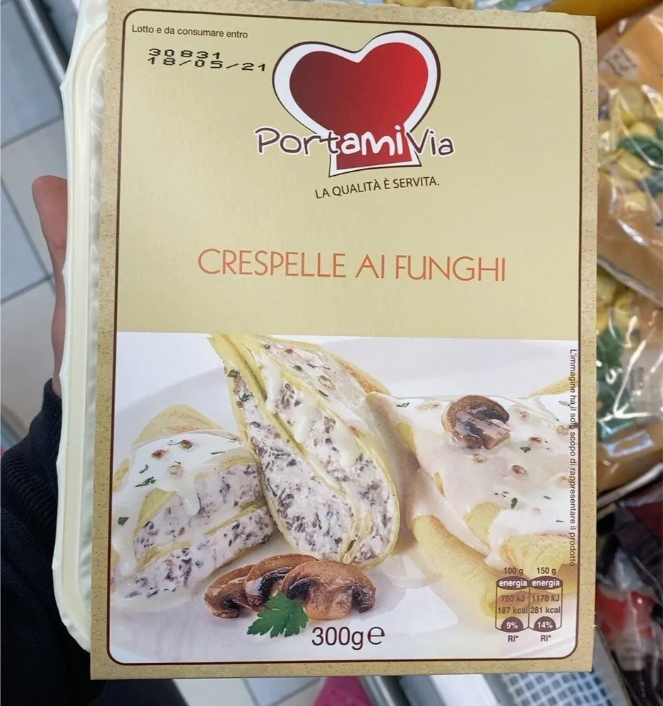 Crespelle ai funghi