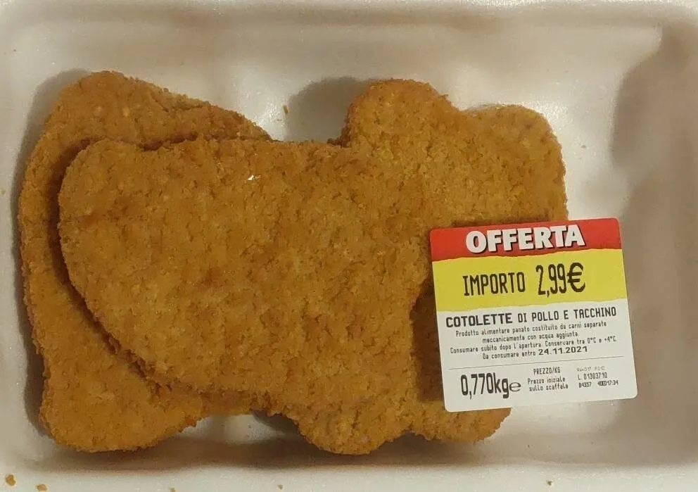 Cotolette di pollo e tacchino
