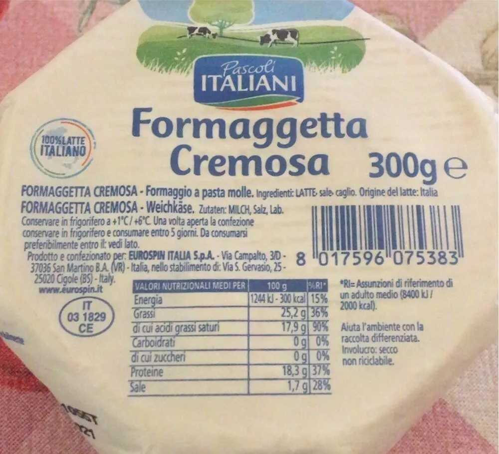 Formaggetta cremosa