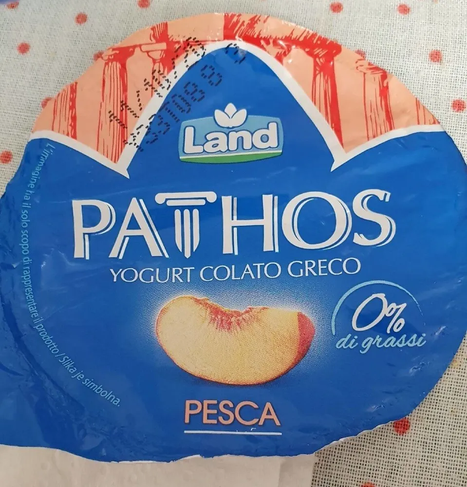 Pathos yogurt colato greco pesca