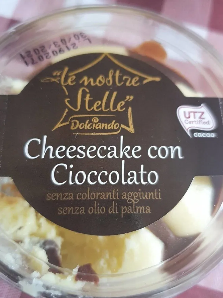 Cheesecake con cioccolato