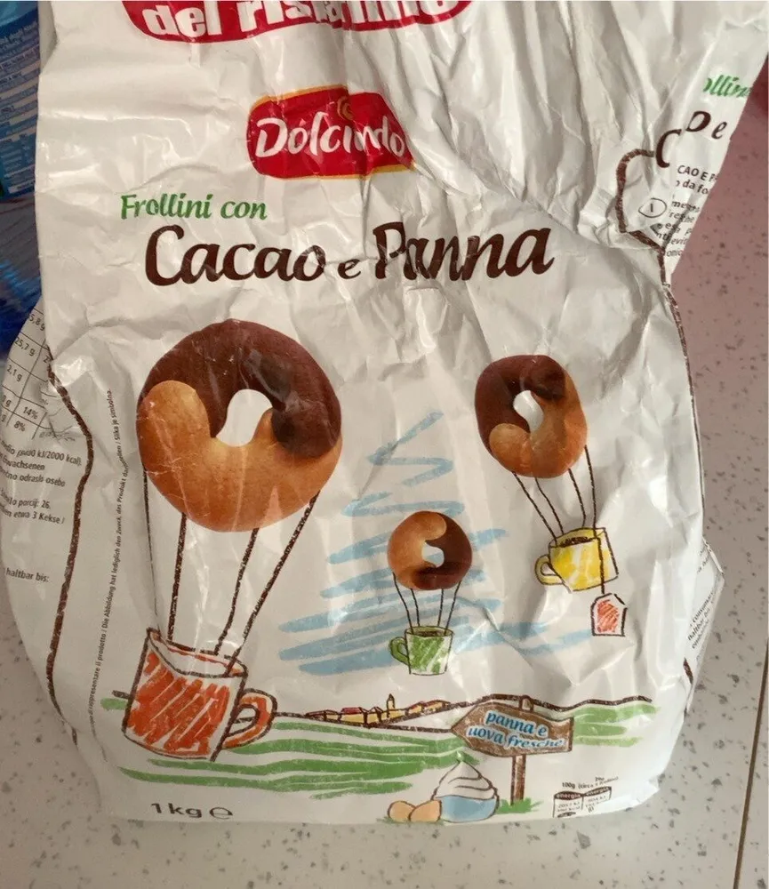 frollini con cacao e panna