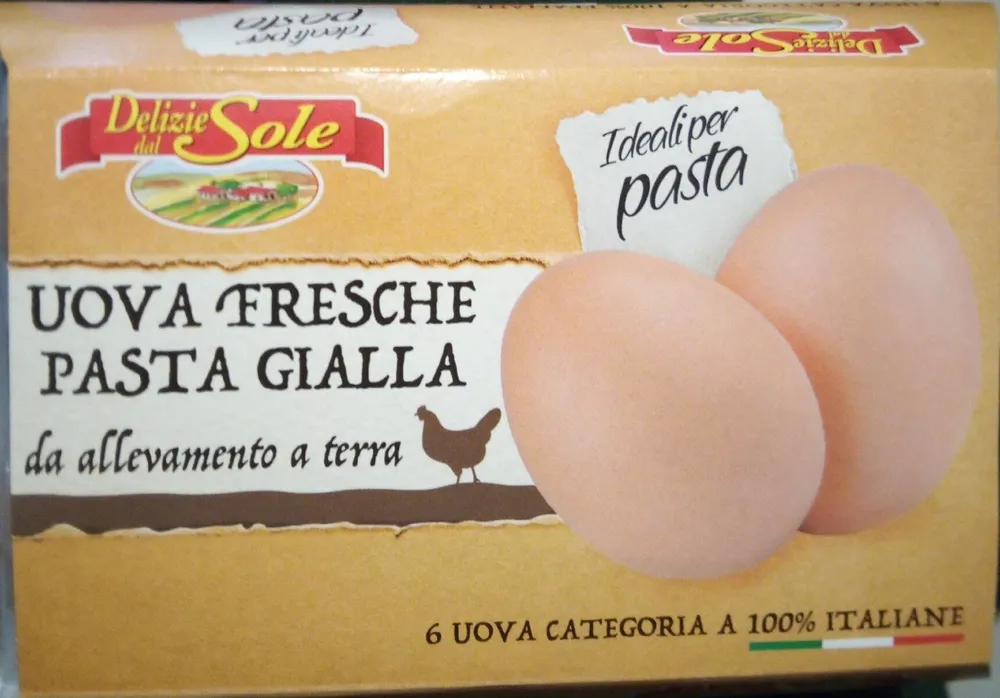 Uova fresche pasta gialla
