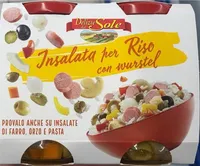 Insalata per riso con wurstel