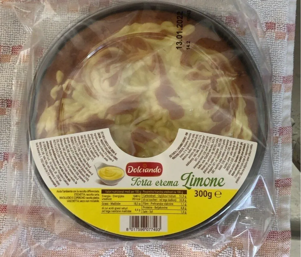 Torta crema limone