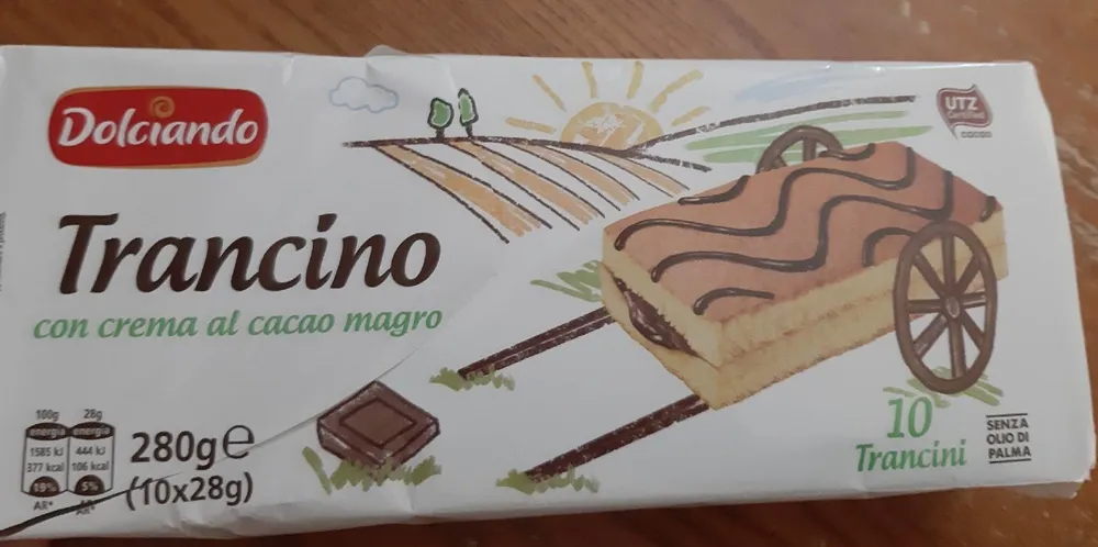 Trancino con crema al cacao magro
