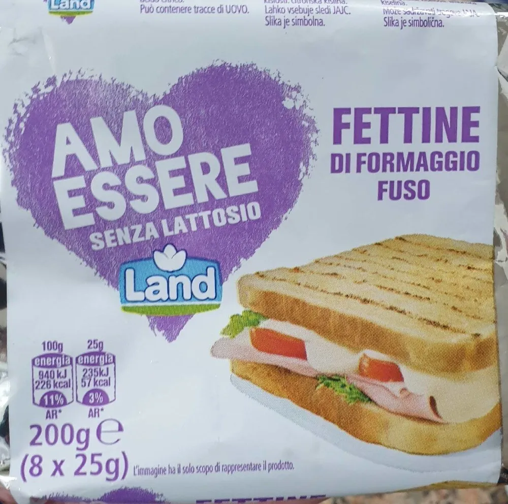 Fettine di Formaggio Fuso senza lattosio