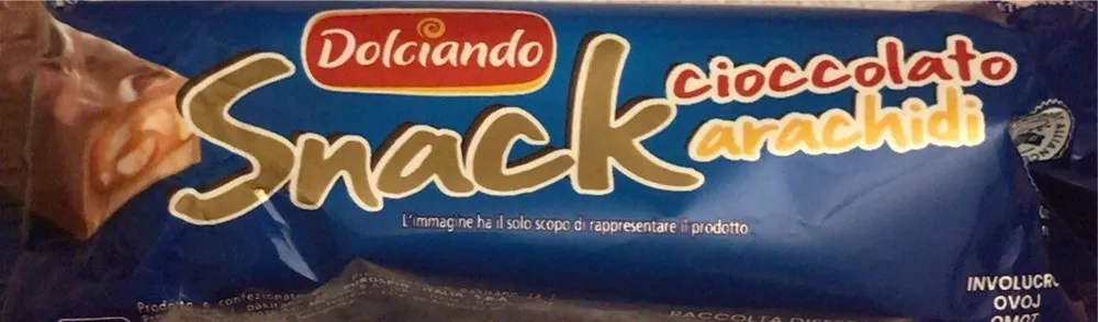 Snack cioccolato arachidi