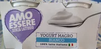 Yogurt magro bianco senza lattosio