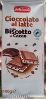 Cioccolato al latte con biscotto