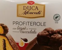 Profiterole con bignè e cioccolato