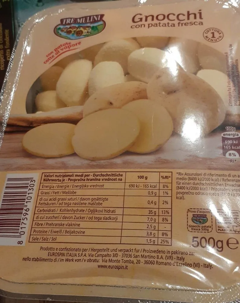 Gnocchi con patata fresca