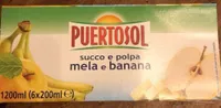 Succo e polpa mela banana