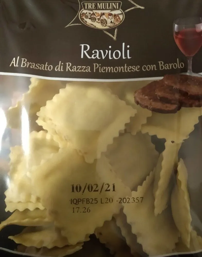 Ravioli al brasato di razza piemontese con barolo