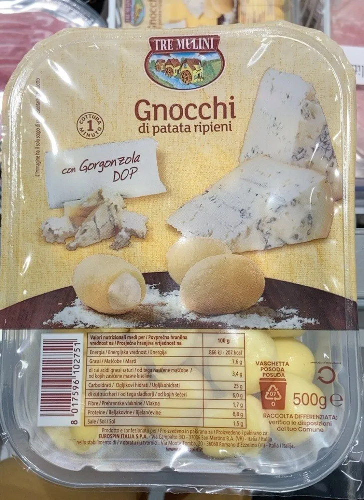 Gnocchi di patata ripieni con gorgonzola