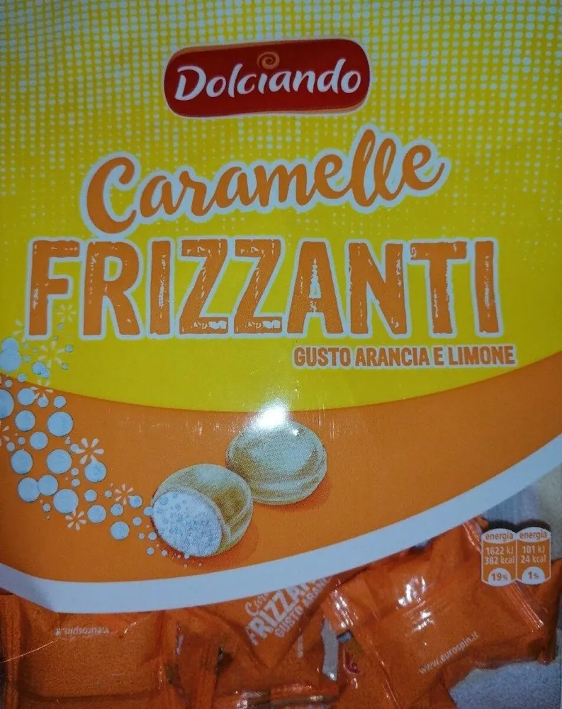 Caramelle frizzanti -gusto arancia e limone-
