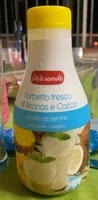 Sorbetto fresco all’ananas e cocco