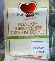Insalata di riso venere e riso integrale