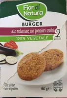 burger alle melanzane con pomodori secchi