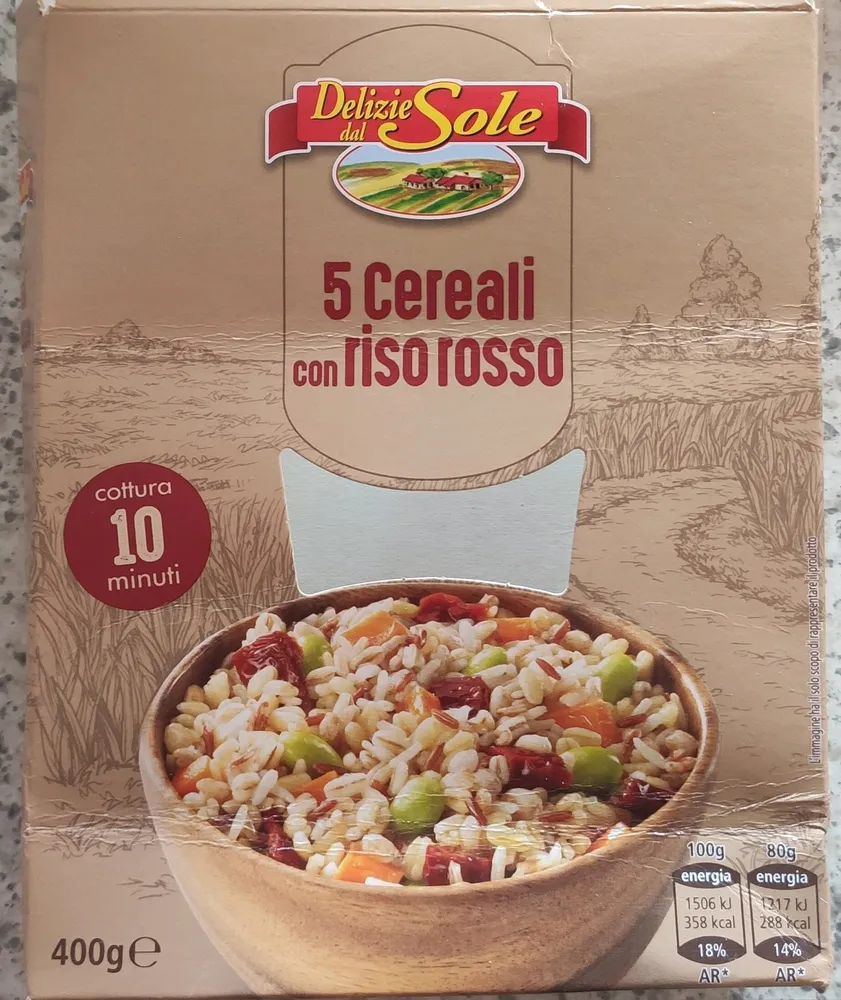 Cereali con riso rosso